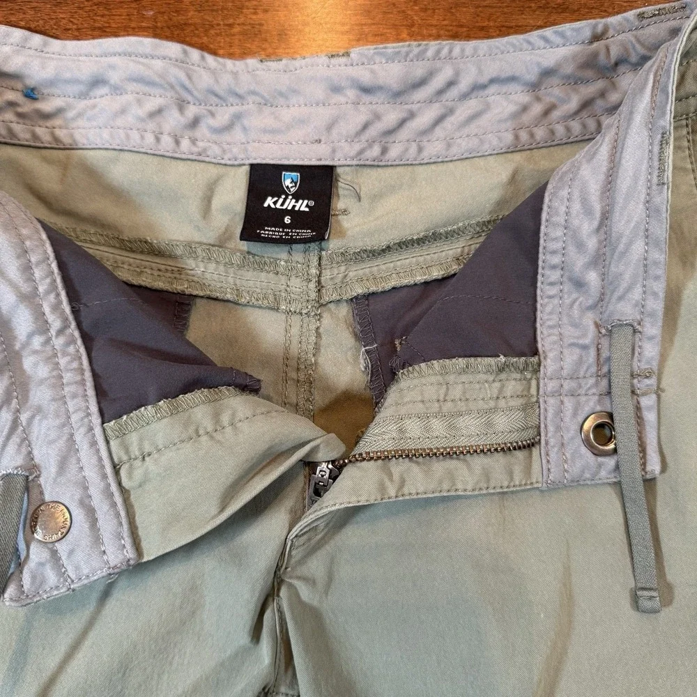KUHL Shorts Womens 6 Gray Spire Chino Hiking Outdoor Gorpcore Camping 10